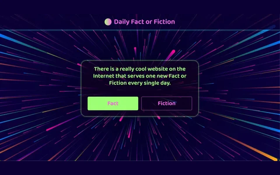 Daily Fact or Fiction game preview